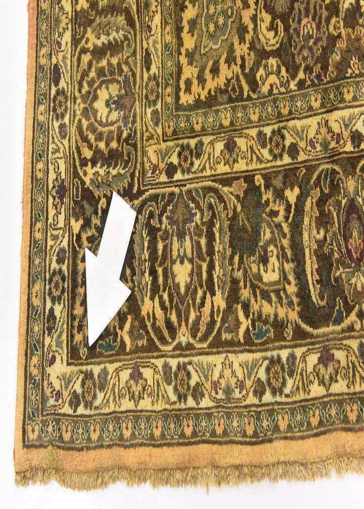 9' 10 x 13' 4 Hand Knotted Mashad Persian Wool Rug