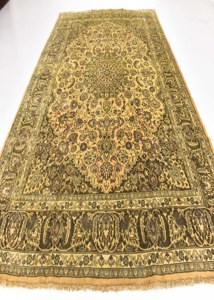 9' 10 x 13' 4 Hand Knotted Mashad Persian Wool Rug