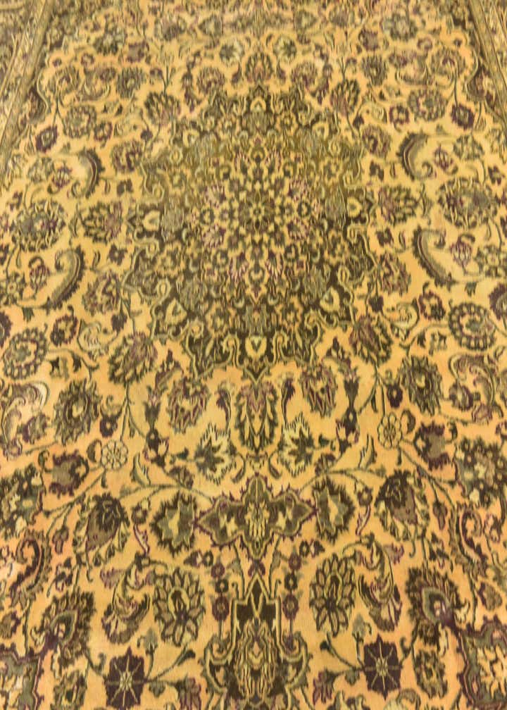 9' 10 x 13' 4 Hand Knotted Mashad Persian Wool Rug