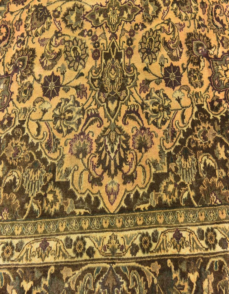 Detail image of 9' 10 x 13' 4 Hand Knotted Mashad Persian Wool Rug