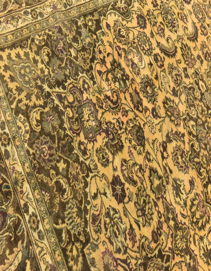 Detail image of 9' 10 x 13' 4 Hand Knotted Mashad Persian Wool Rug