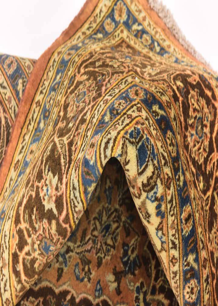 6' 5 x 9' 6 Hand Knotted Mashad Persian Wool Rug