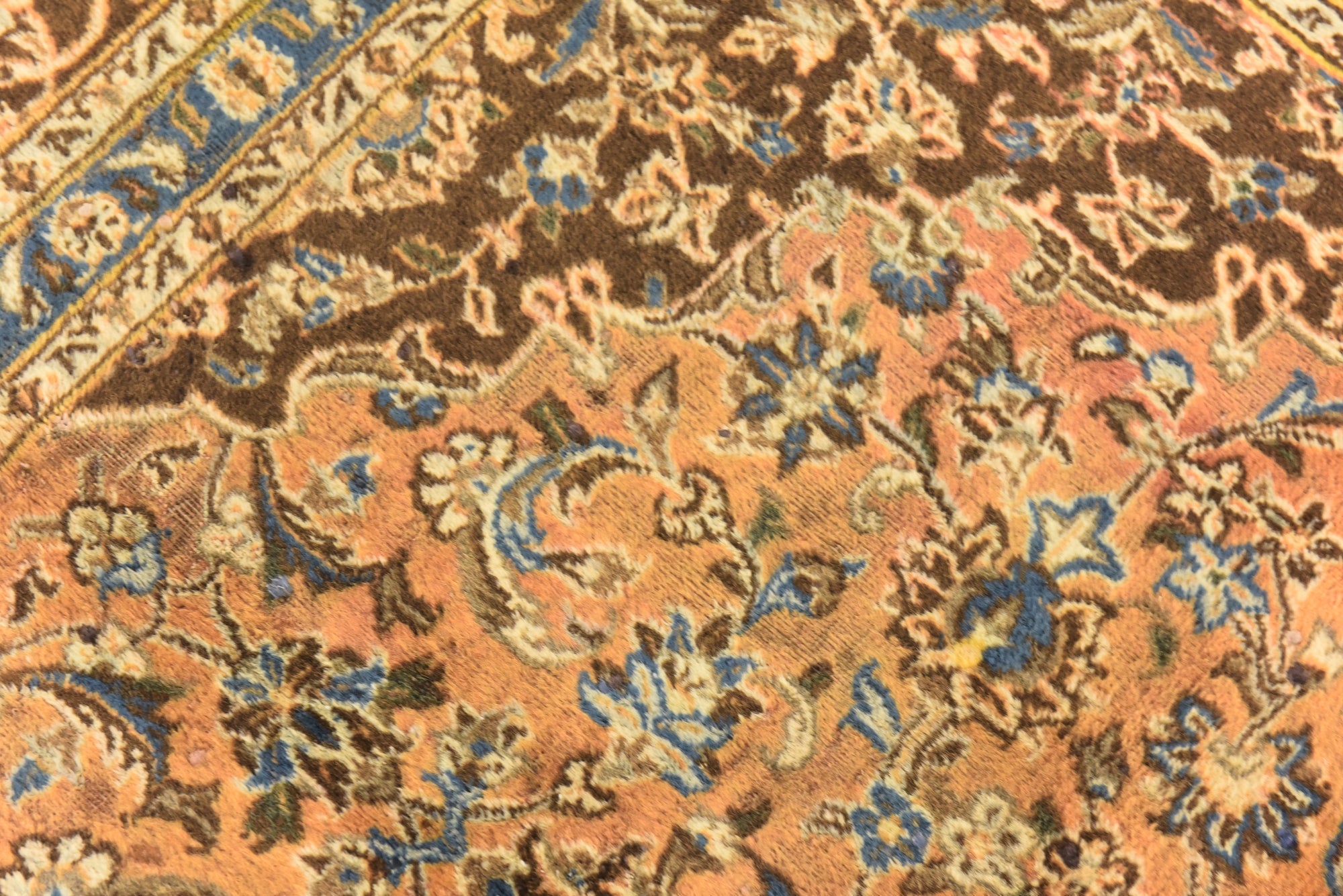 6' 5 x 9' 6 Hand Knotted Mashad Persian Wool Rug