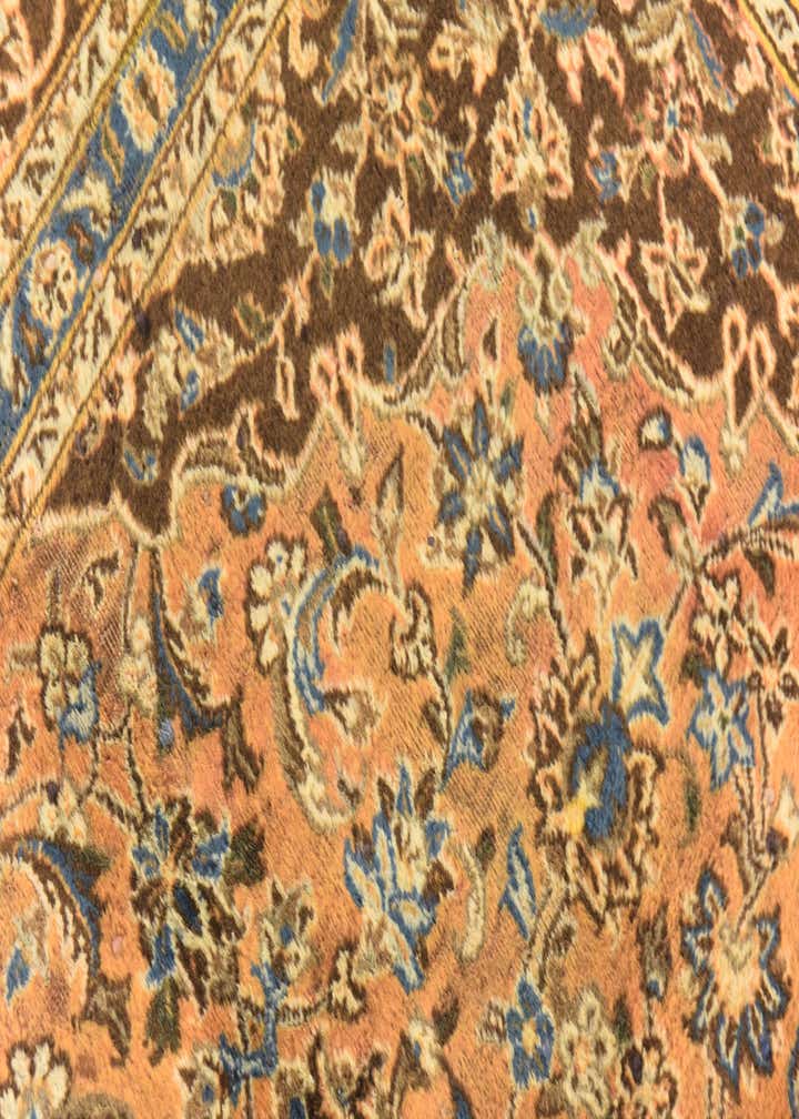 6' 5 x 9' 6 Hand Knotted Mashad Persian Wool Rug