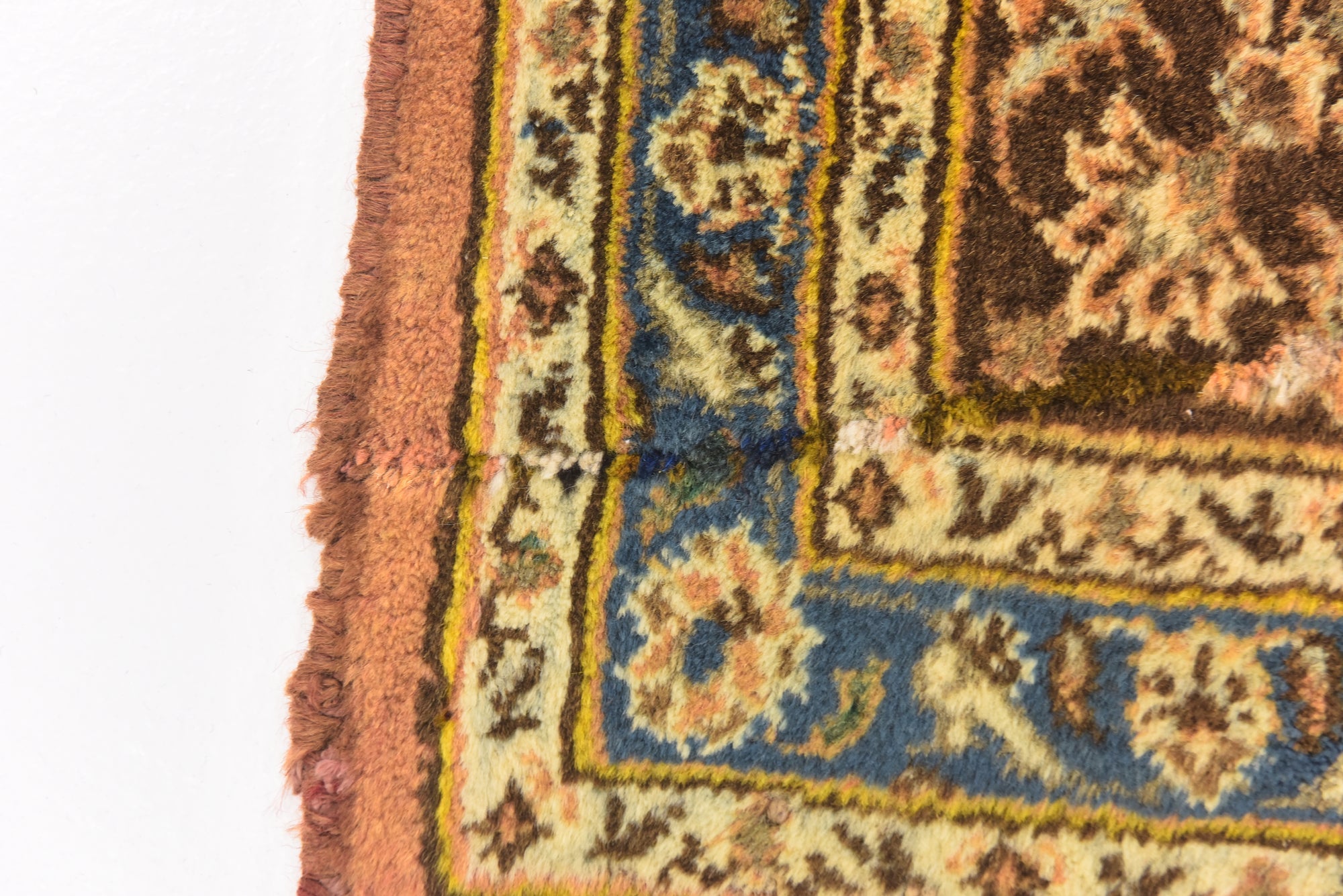 6' 5 x 9' 6 Hand Knotted Mashad Persian Wool Rug