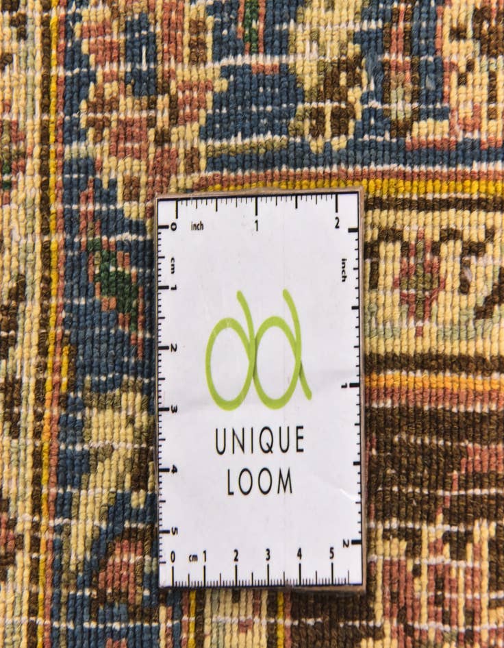 Detail image of 6' 5 x 9' 6 Hand Knotted Mashad Persian Wool Rug