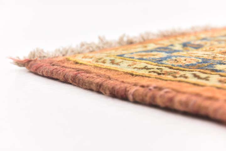 6' 5 x 9' 6 Hand Knotted Mashad Persian Wool Rug
