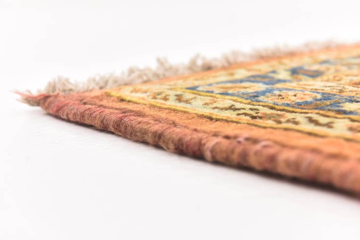 Detail image of 6' 5 x 9' 6 Hand Knotted Mashad Persian Wool Rug