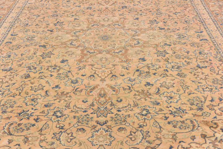 10' x 13' 5 Hand Knotted Mashad Persian Wool Rug