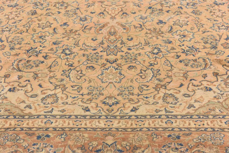 Detail image of 10' x 13' 5 Hand Knotted Mashad Persian Wool Rug