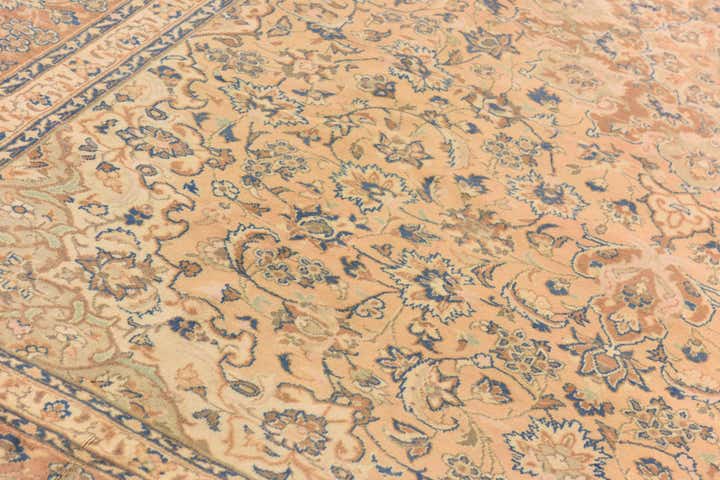 10' x 13' 5 Hand Knotted Mashad Persian Wool Rug