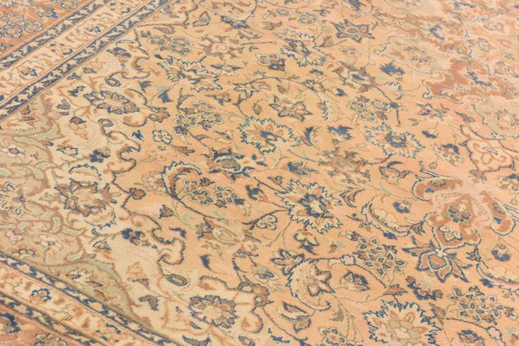 Detail image of 10' x 13' 5 Hand Knotted Mashad Persian Wool Rug