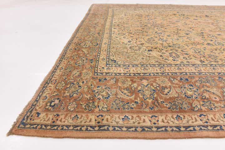 10' x 13' 5 Hand Knotted Mashad Persian Wool Rug