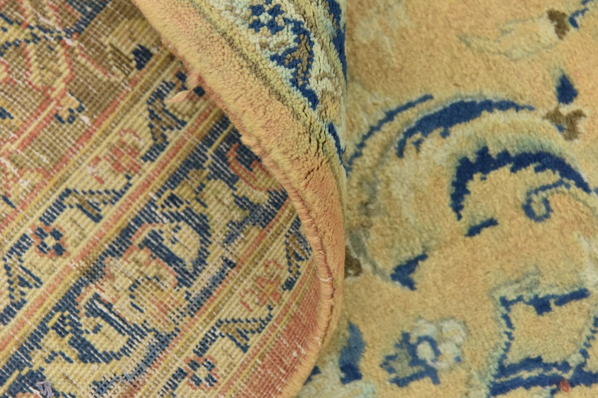 9' 7 x 13' Hand Knotted Mashad Persian Wool Rug