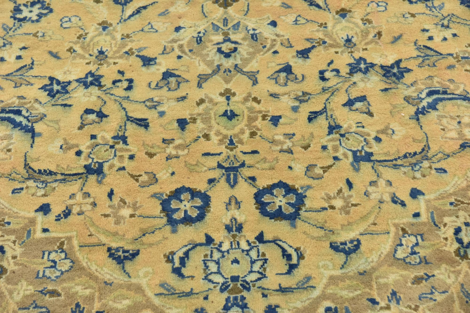 9' 7 x 13' Hand Knotted Mashad Persian Wool Rug