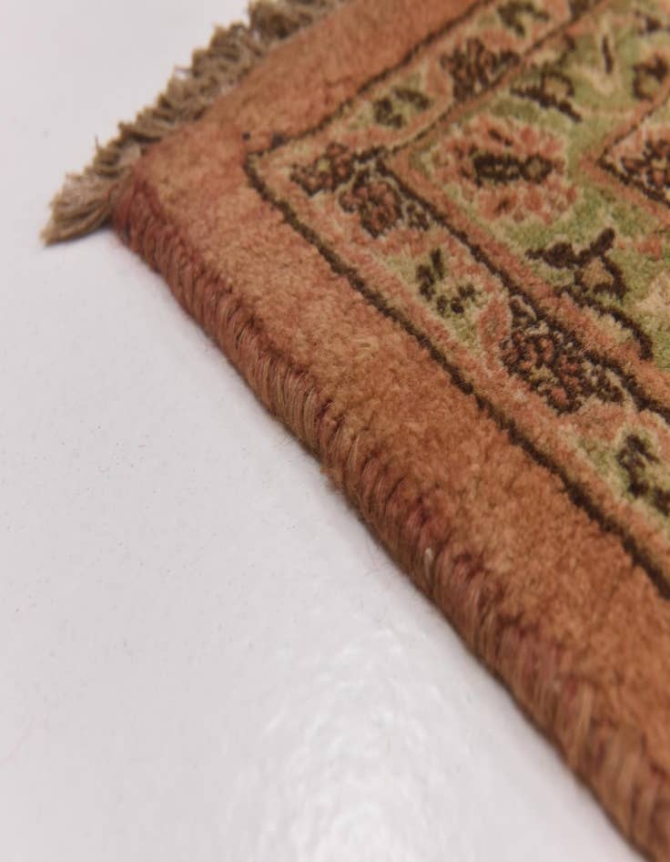 Detail image of 9' 10 x 13'  Hand Knotted Mashad Persian Wool Rug