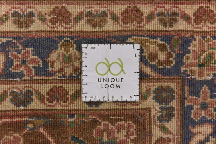9' 8 x 12' 7 Hand Knotted Mashad Persian Wool Rug
