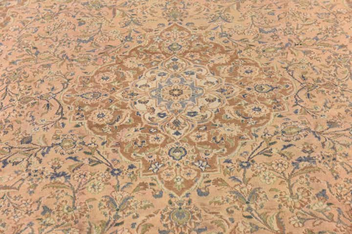 9' 8 x 12' 7 Hand Knotted Mashad Persian Wool Rug