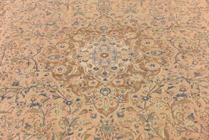 Detail image of 9' 8 x 12' 7 Hand Knotted Mashad Persian Wool Rug