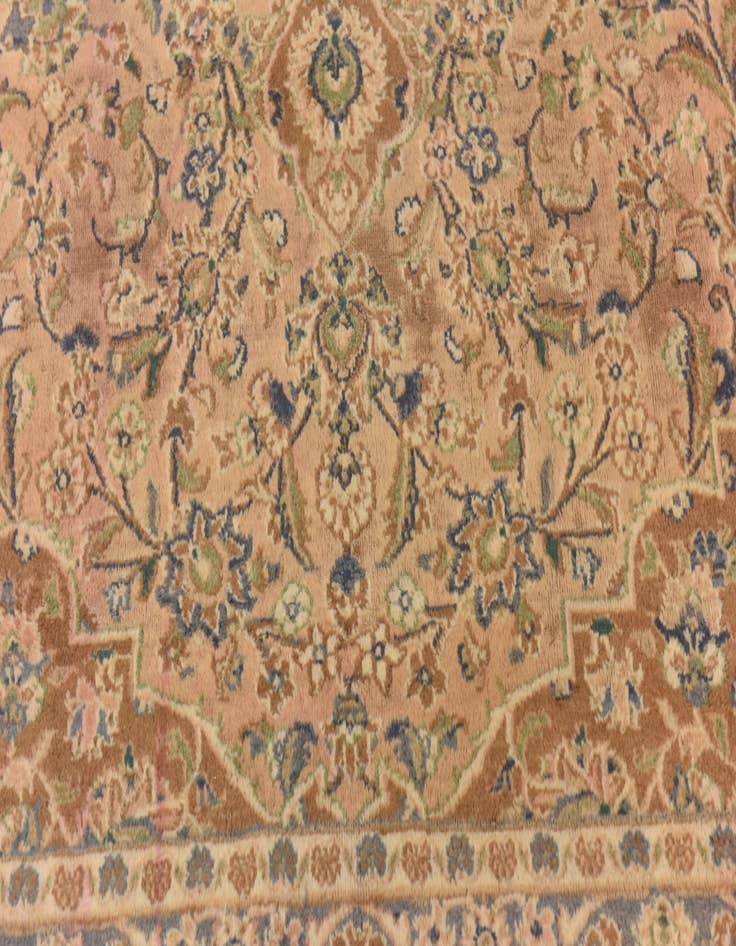 Detail image of 9' 8 x 12' 7 Hand Knotted Mashad Persian Wool Rug