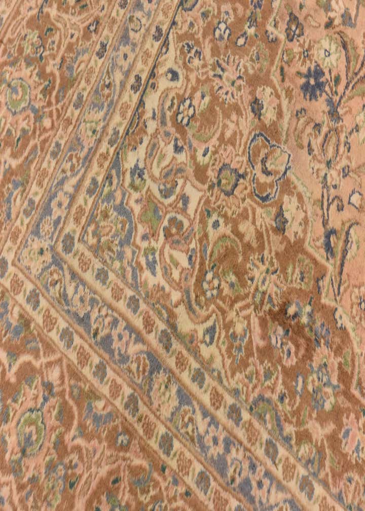 9' 8 x 12' 7 Hand Knotted Mashad Persian Wool Rug