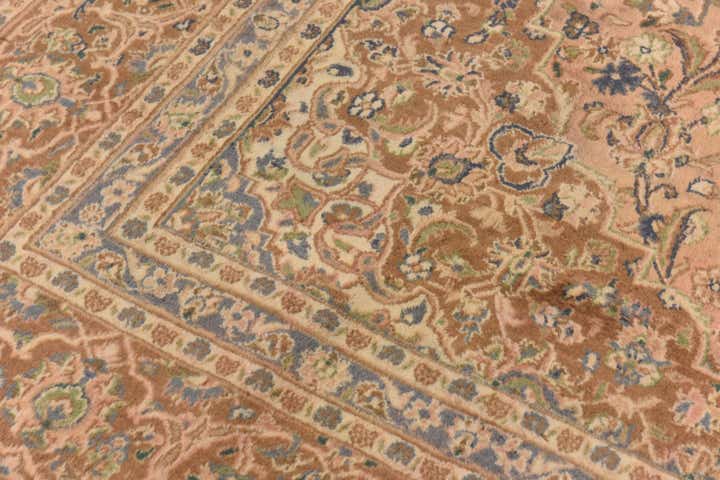 9' 8 x 12' 7 Hand Knotted Mashad Persian Wool Rug