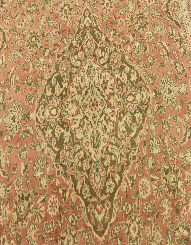 Detail image of 9' 7 x 13' 2  Hand Knotted Mashad Persian Wool Rug