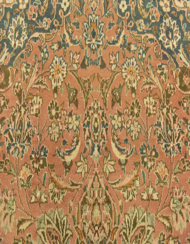 Detail image of 9' 7 x 13' 2  Hand Knotted Mashad Persian Wool Rug