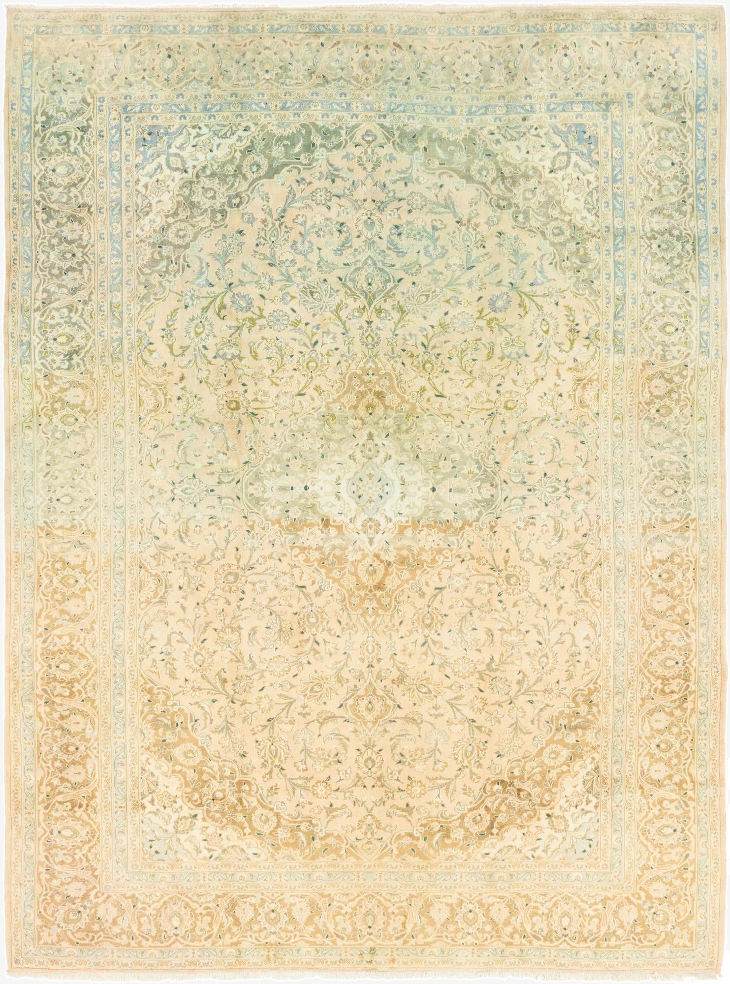 10' x 13' 6  Hand Knotted Mashad Persian Wool Rug