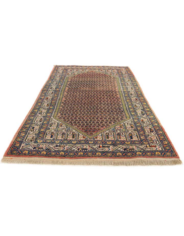 4' 1 x 6' 10 Hand Knotted Mir Wool Rug