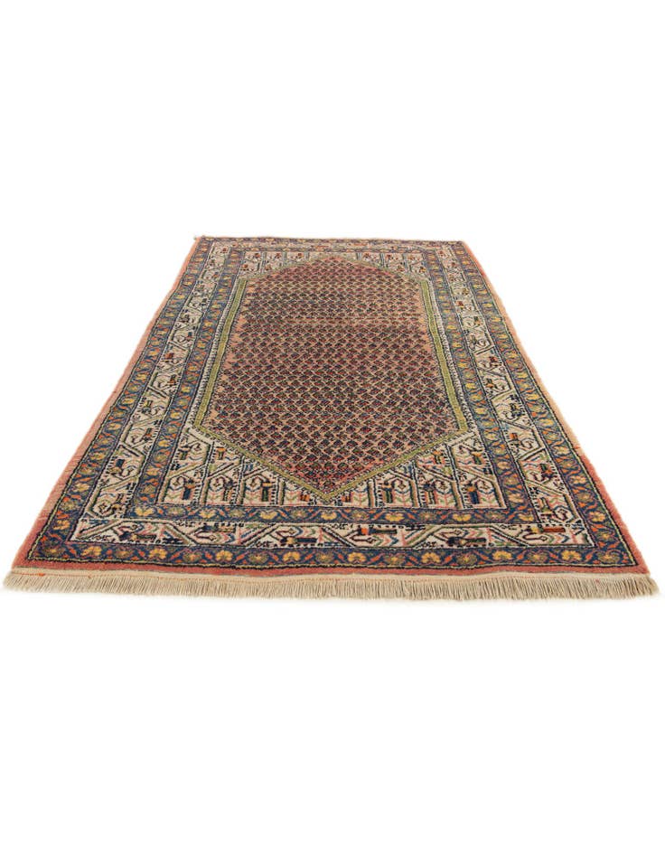 Detail image of 4' 1 x 6' 10 Hand Knotted Mir Wool Rug
