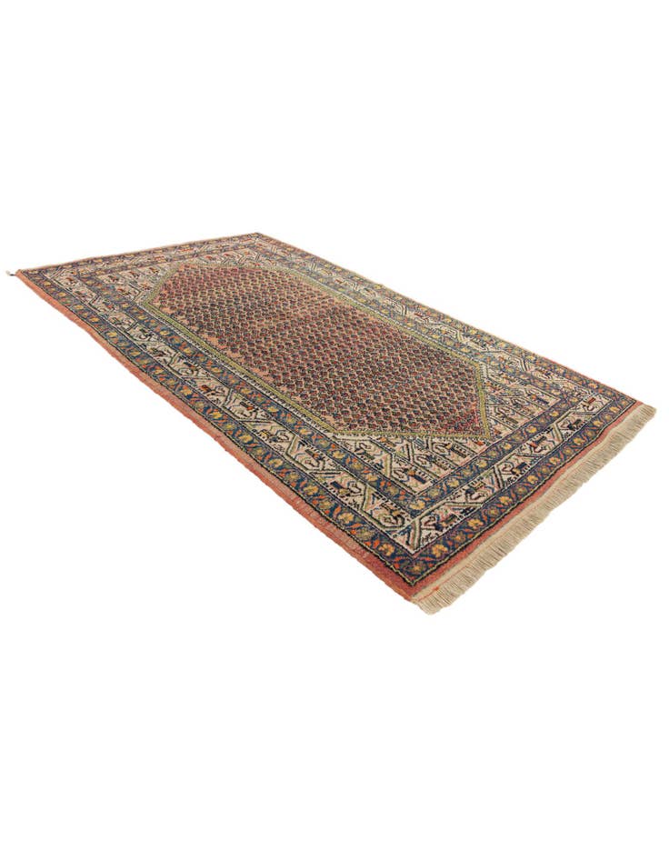 Detail image of 4' 1 x 6' 10 Hand Knotted Mir Wool Rug