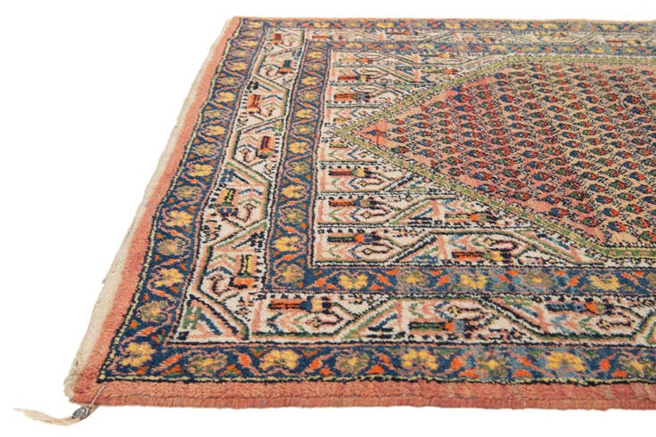 Detail image of 4' 1 x 6' 10 Hand Knotted Mir Wool Rug
