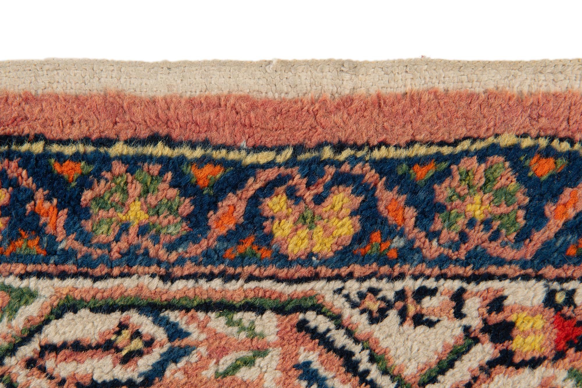 4' 1 x 6' 10 Hand Knotted Mir Wool Rug