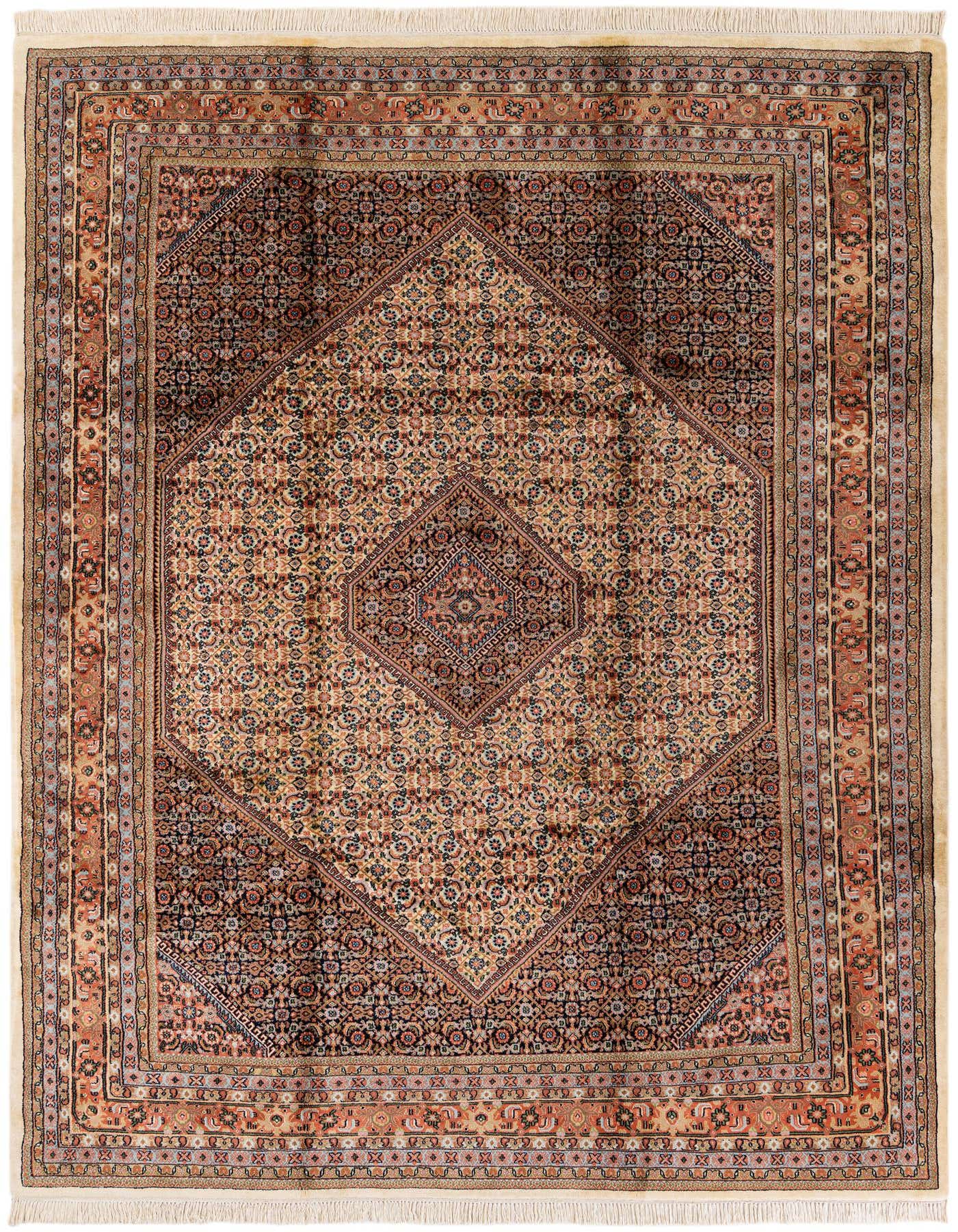 8' 2 x 11' 5 Hand Knotted Mir Wool Rug