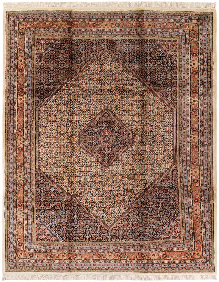 Detail image of 8' 2 x 11' 5 Hand Knotted Mir Wool Rug