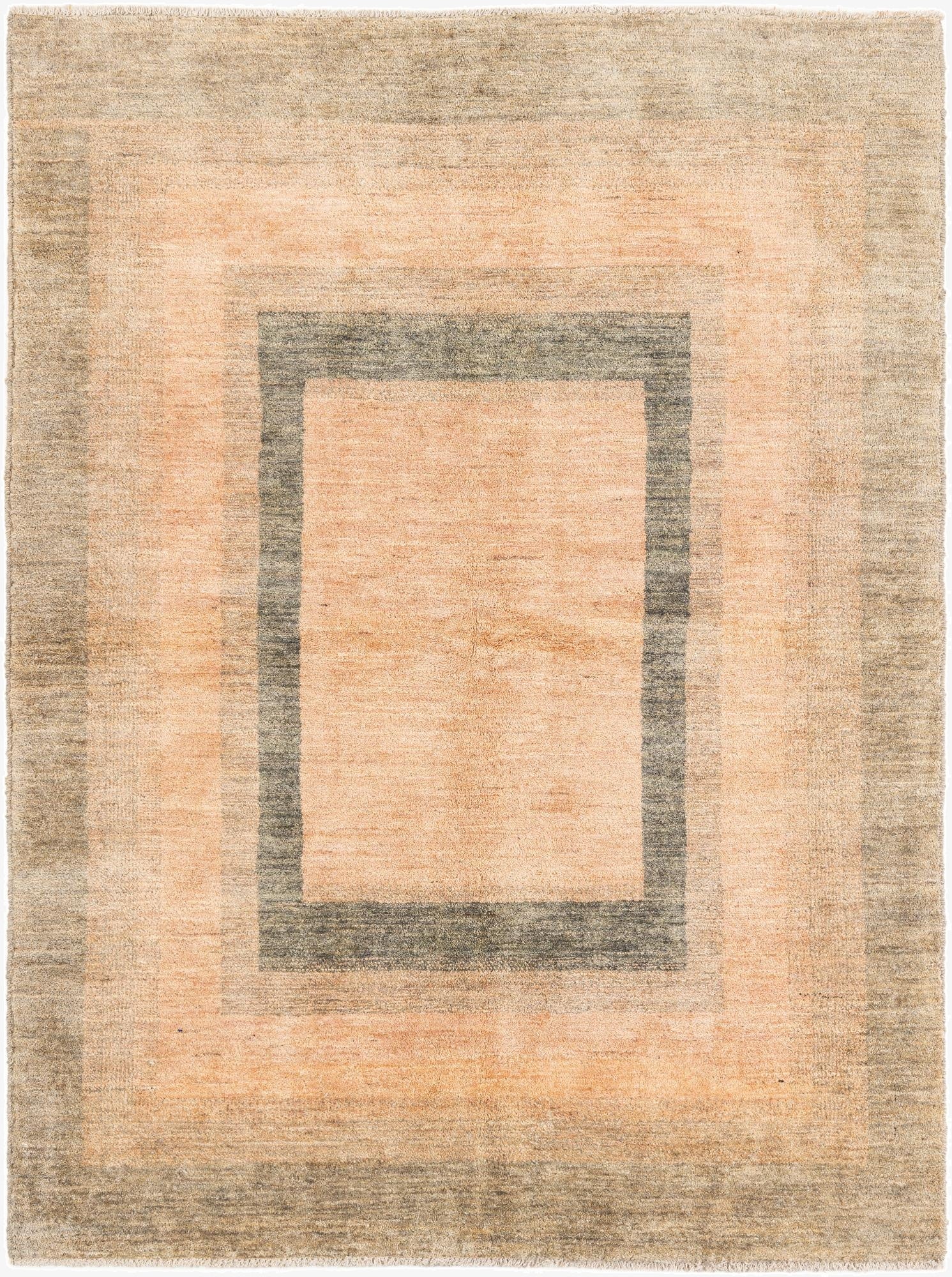 5' 10 x 7' 9  Hand Knotted Modern Ziegler Rug