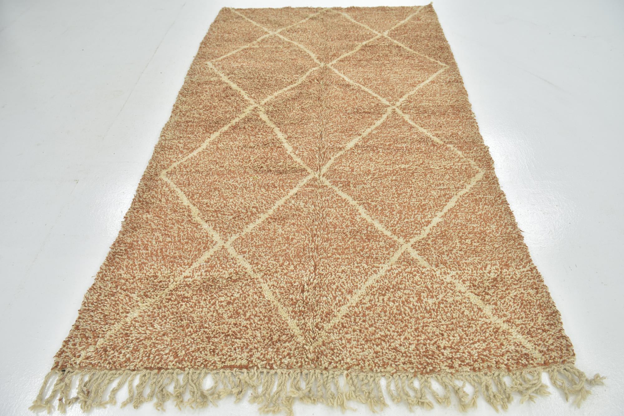 5' x 8' 8 Hand Knotted Moroccan Wool Rug