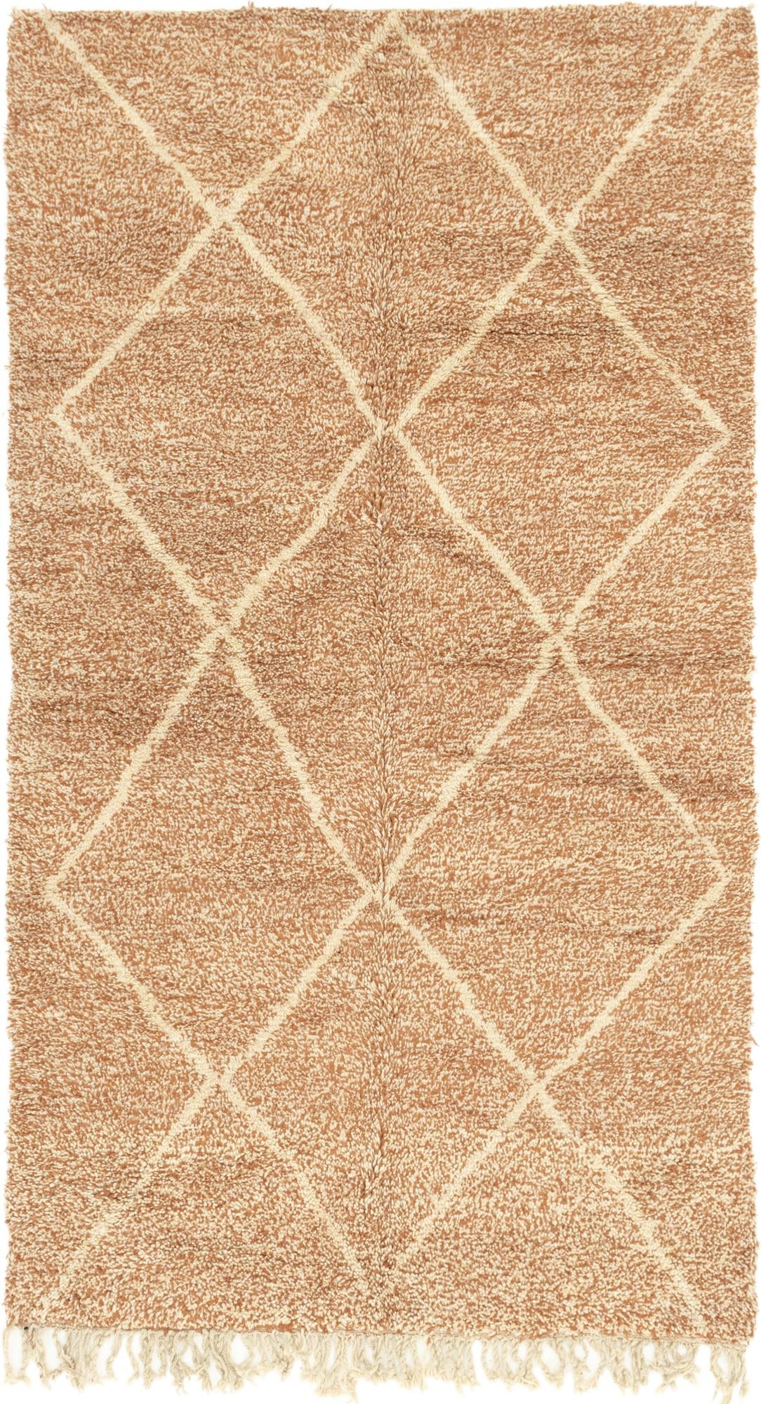 5' x 8' 8 Hand Knotted Moroccan Wool Rug