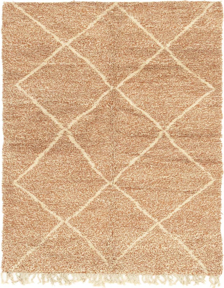 Detail image of 5' x 8' 8 Hand Knotted Moroccan Wool Rug