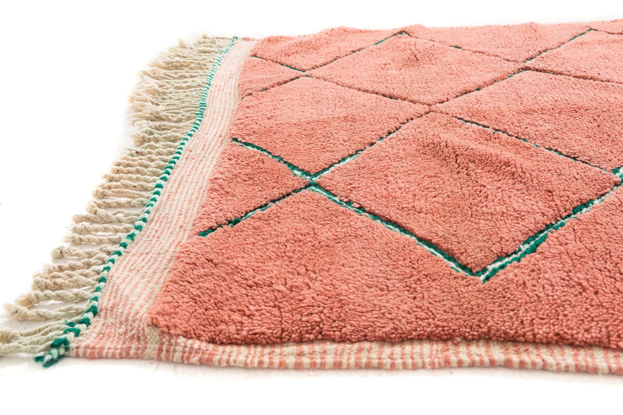 5' 4 x 8' 4 Hand Knotted Moroccan Wool Rug
