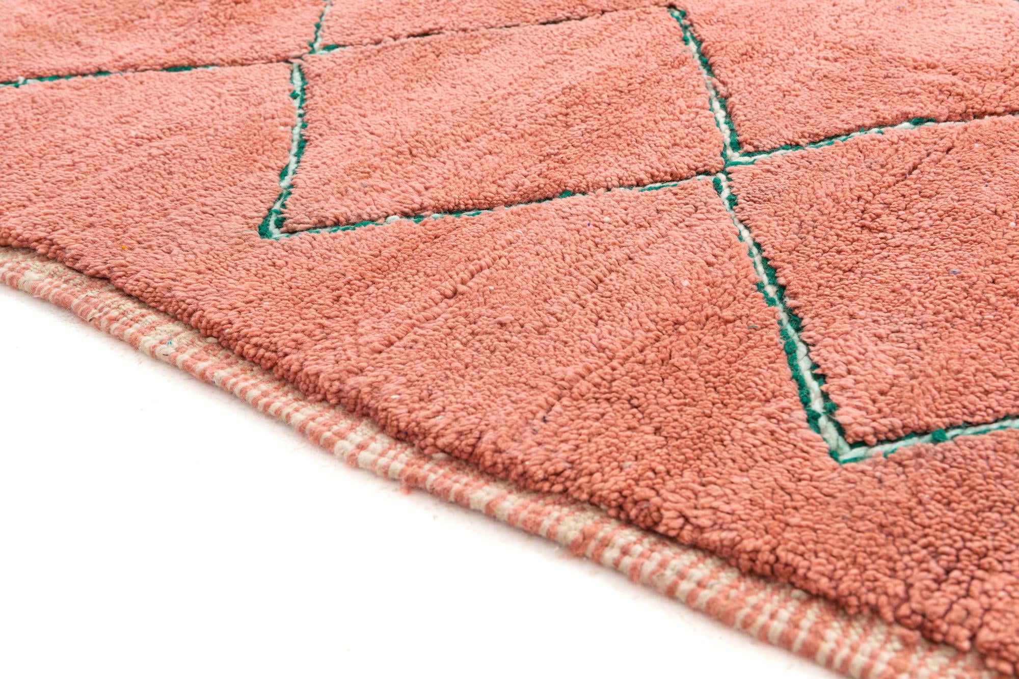 5' 4 x 8' 4 Hand Knotted Moroccan Wool Rug