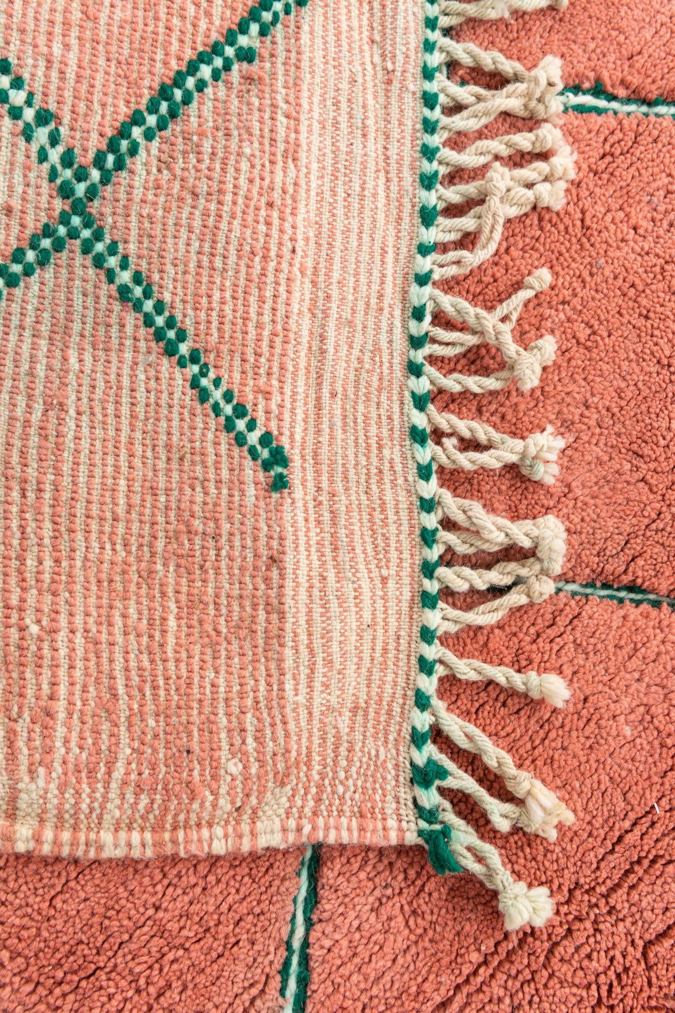 5' 4 x 8' 4 Hand Knotted Moroccan Wool Rug