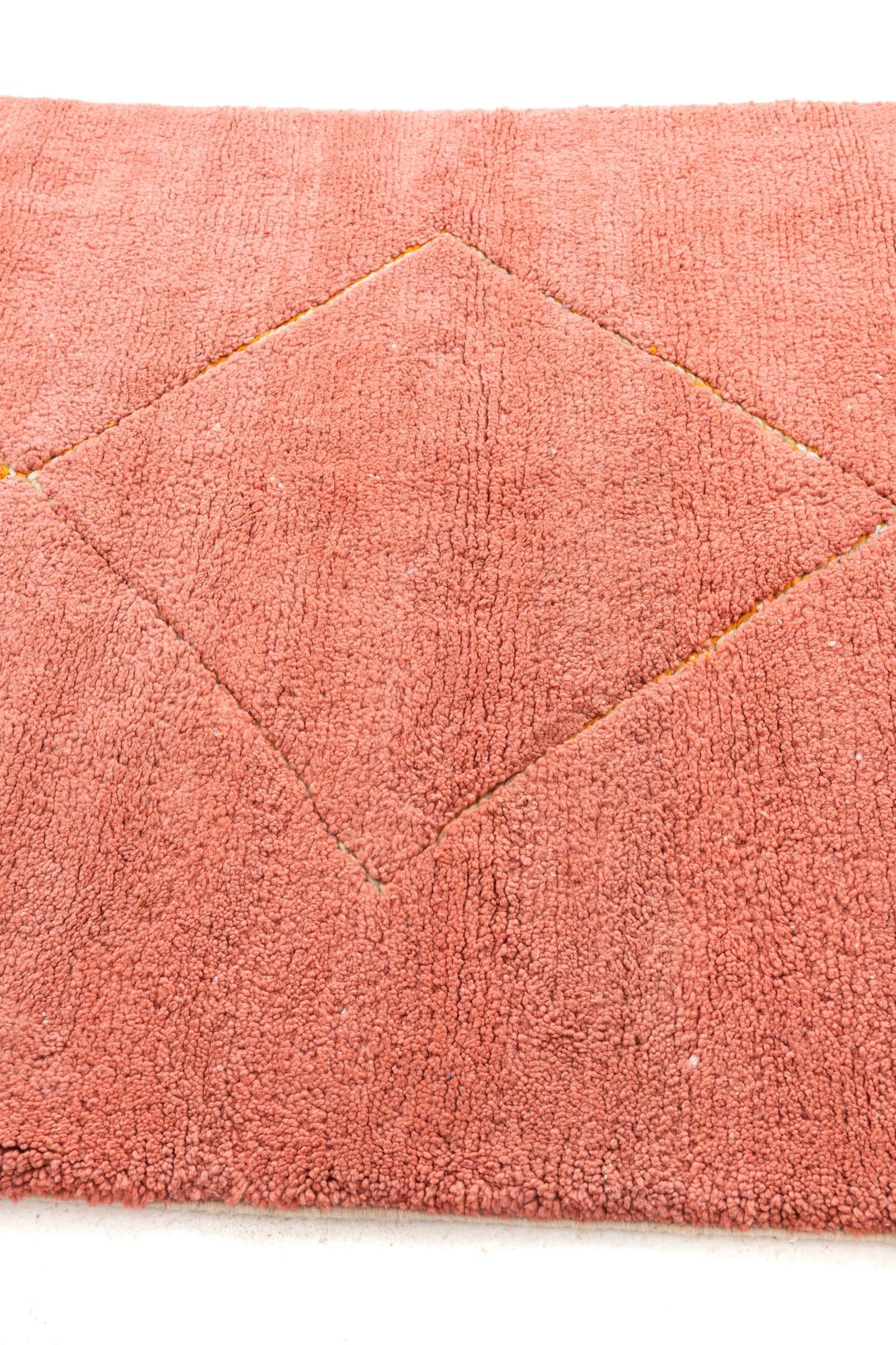 5' 8 x 8' Hand Knotted Moroccan Wool Rug