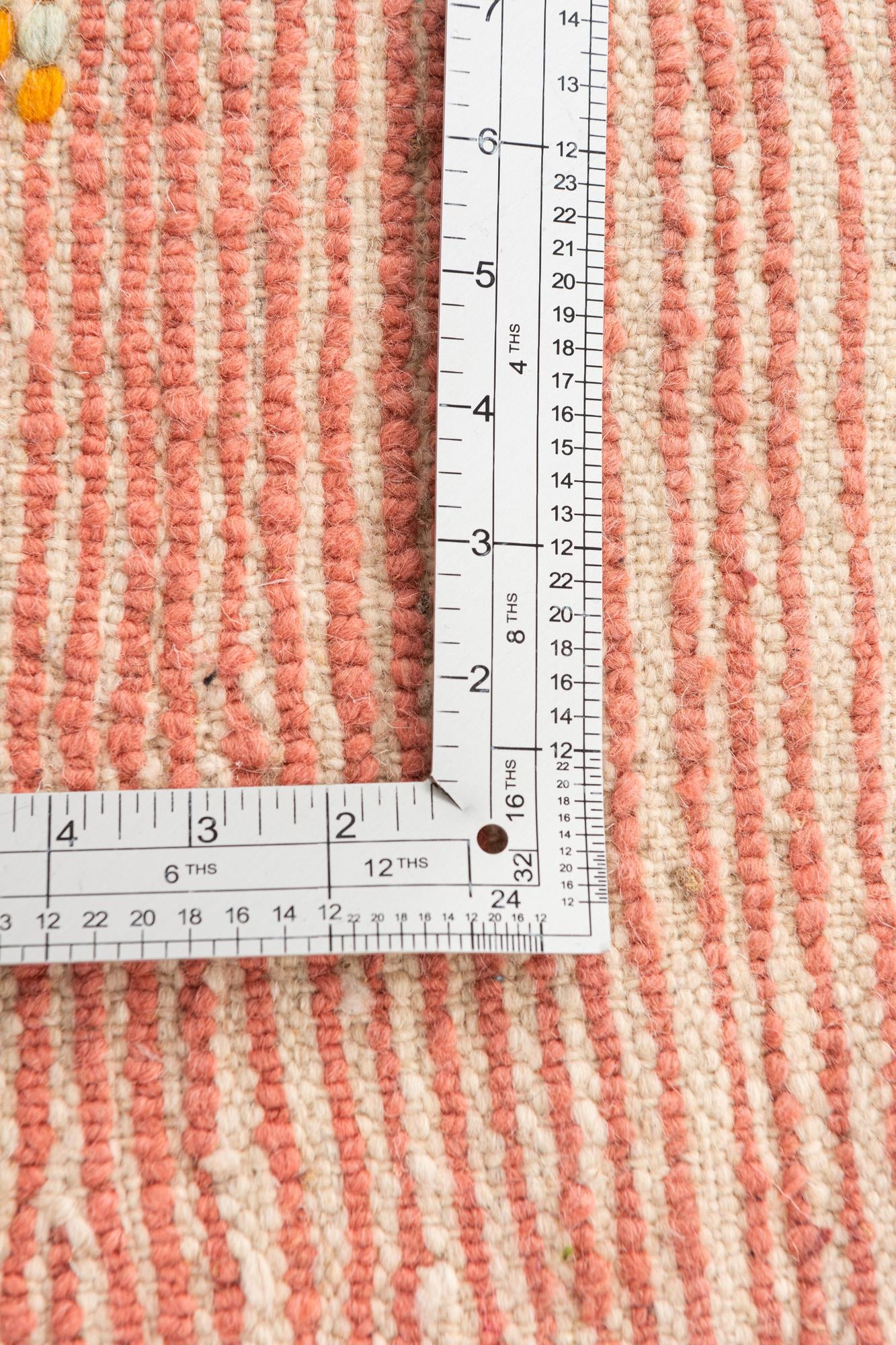 5' 8 x 8' Hand Knotted Moroccan Wool Rug