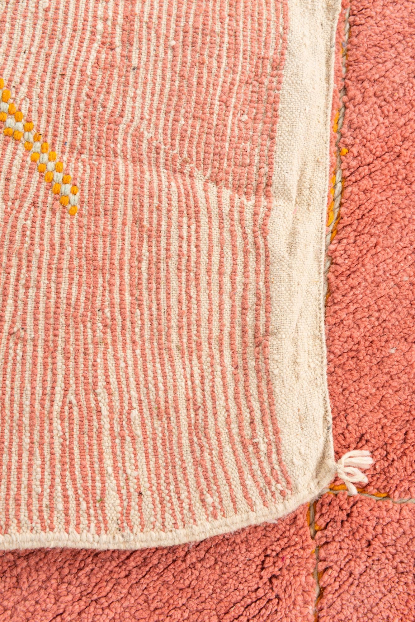 5' 8 x 8' Hand Knotted Moroccan Wool Rug