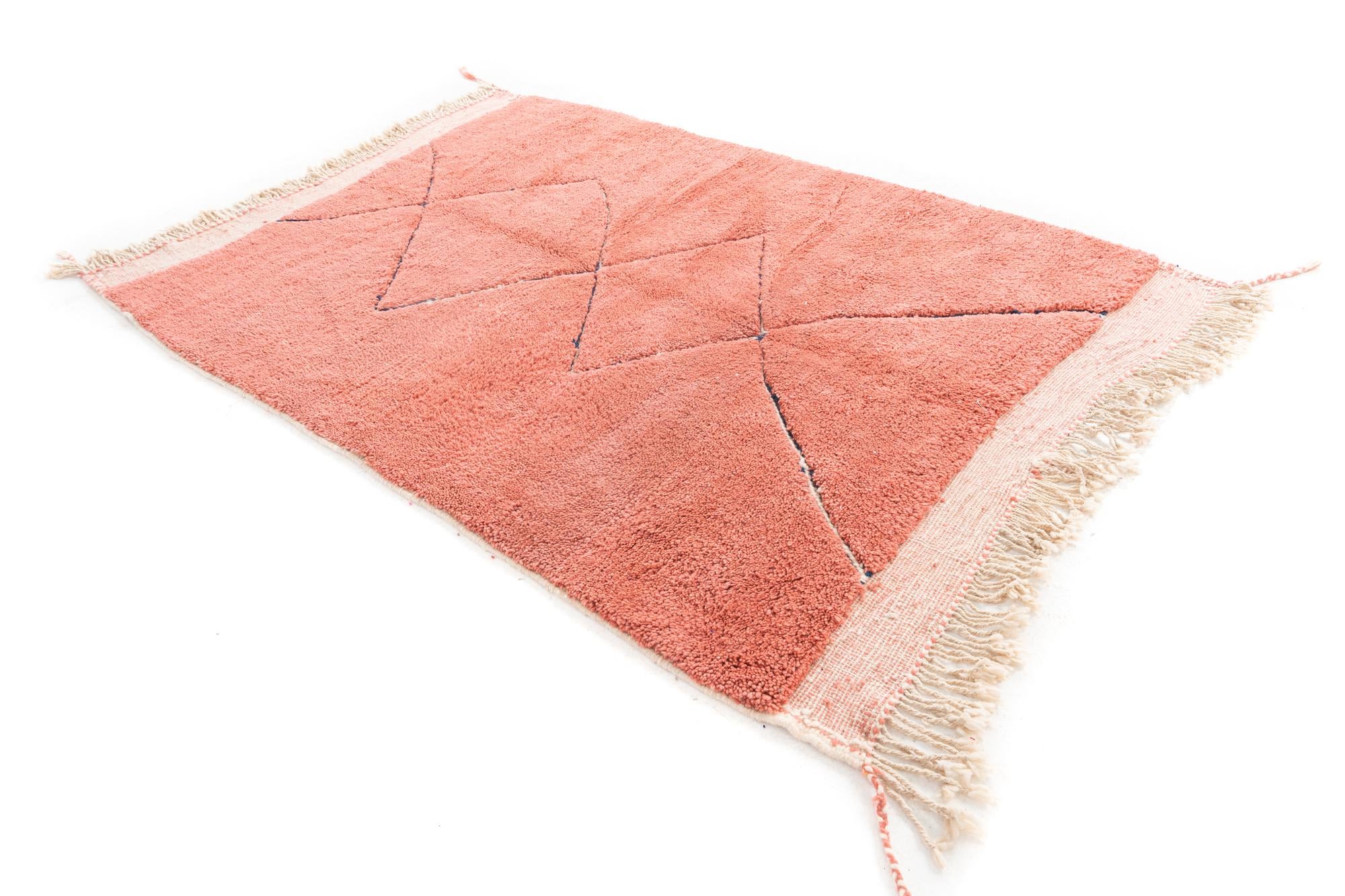 5' 7 x 7' 10 Hand Knotted Moroccan Wool Rug