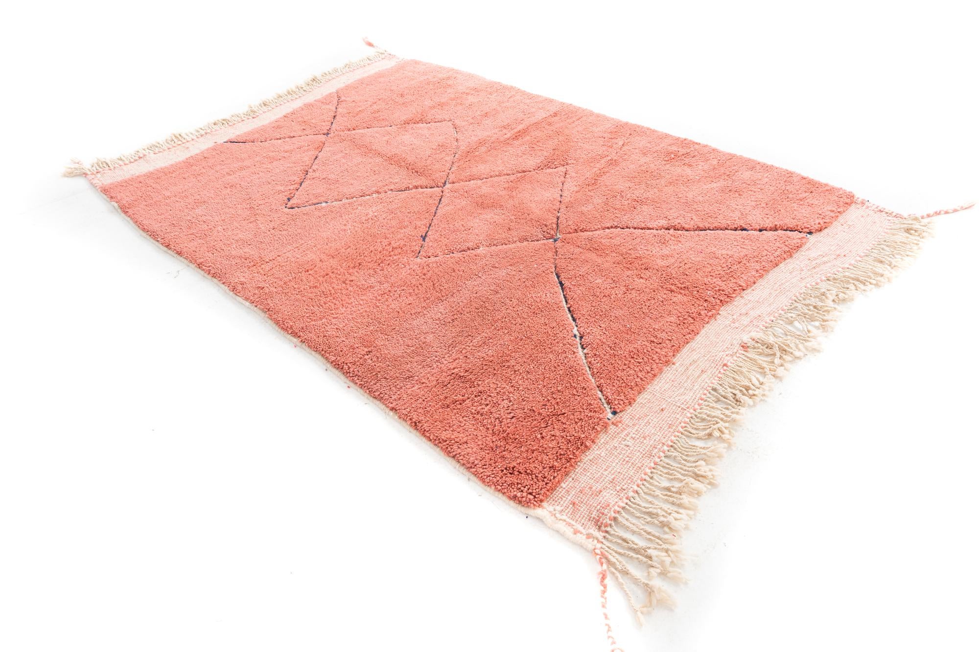 5' 7 x 7' 10 Hand Knotted Moroccan Wool Rug
