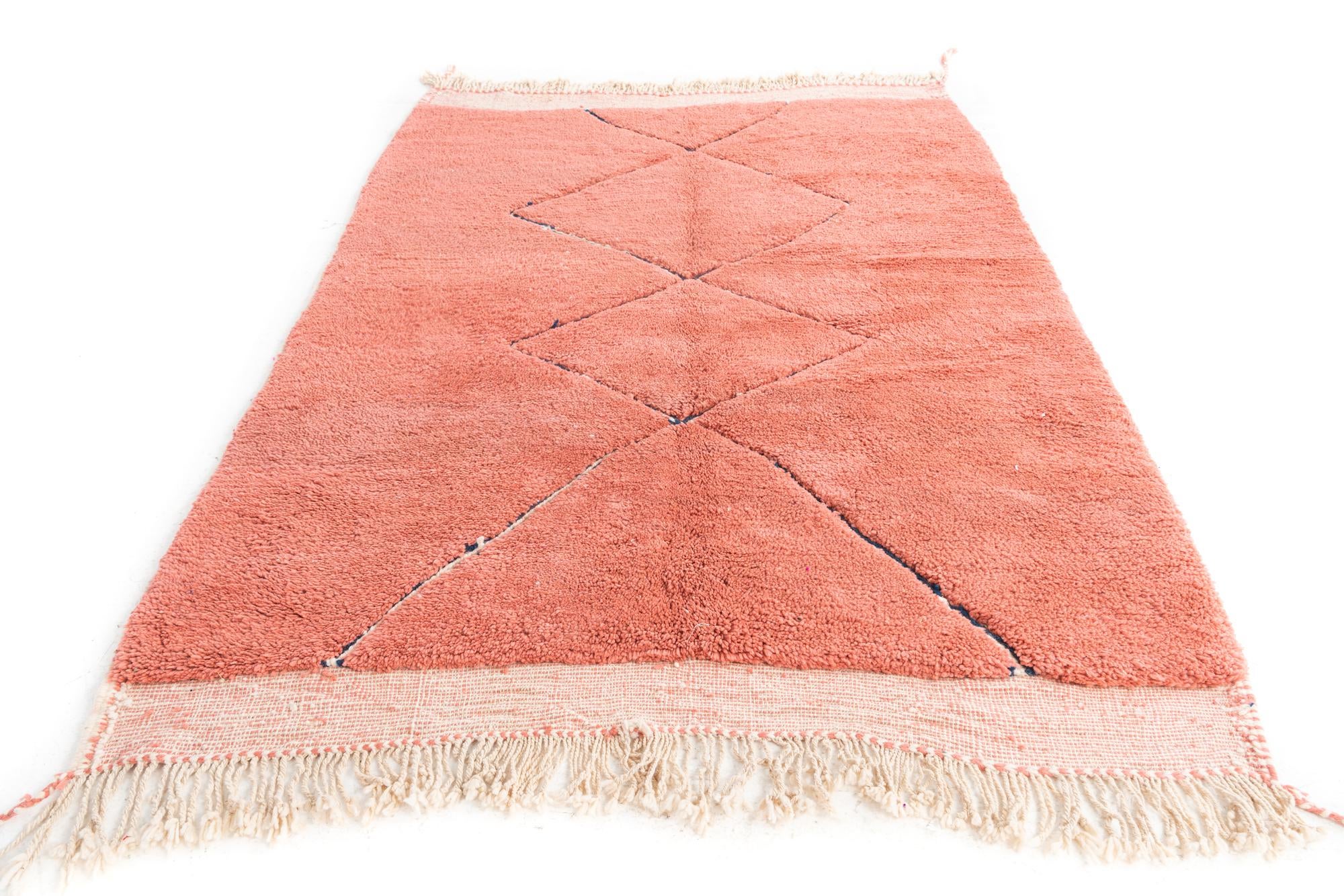 5' 7 x 7' 10 Hand Knotted Moroccan Wool Rug