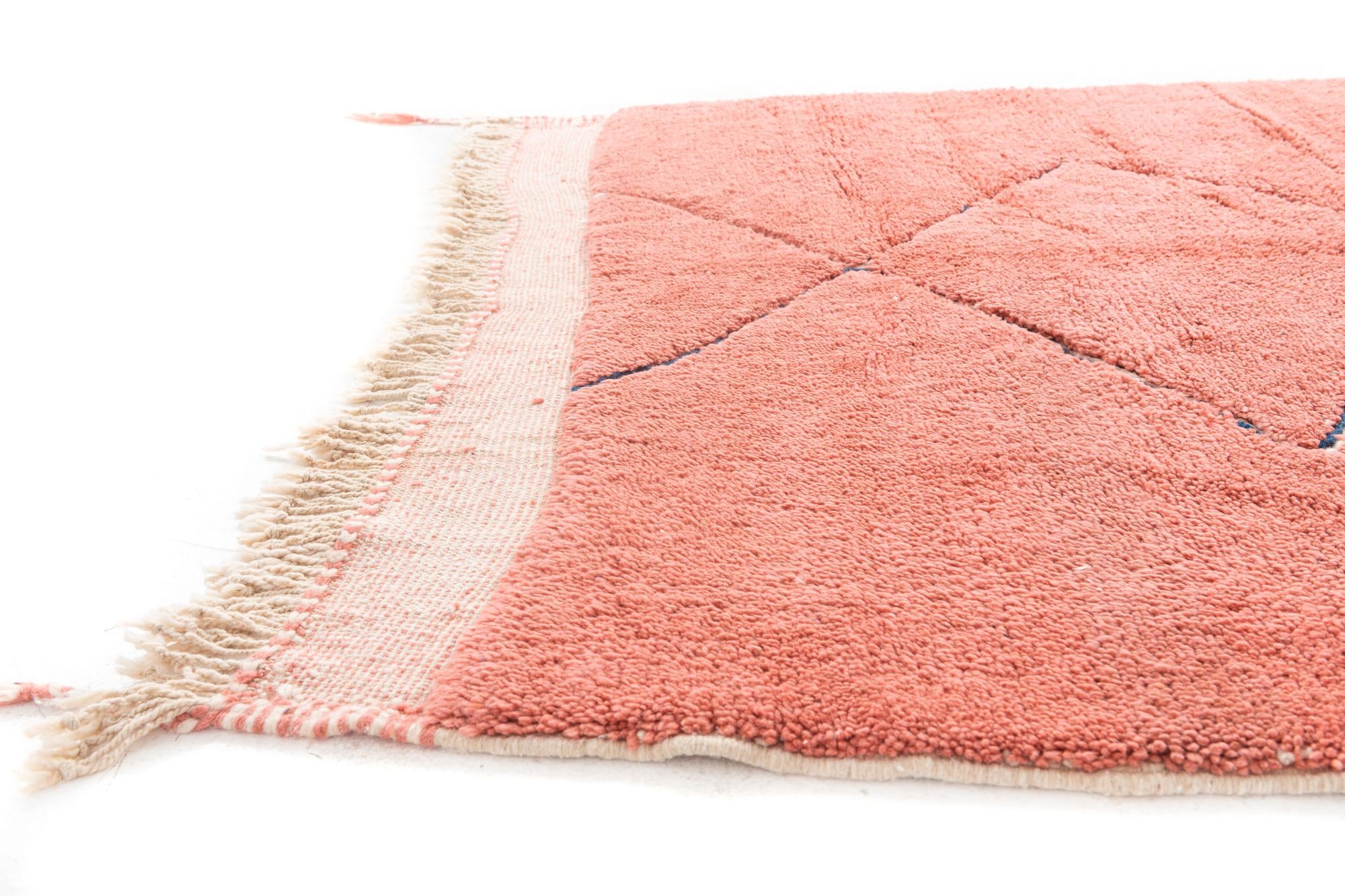 5' 7 x 7' 10 Hand Knotted Moroccan Wool Rug